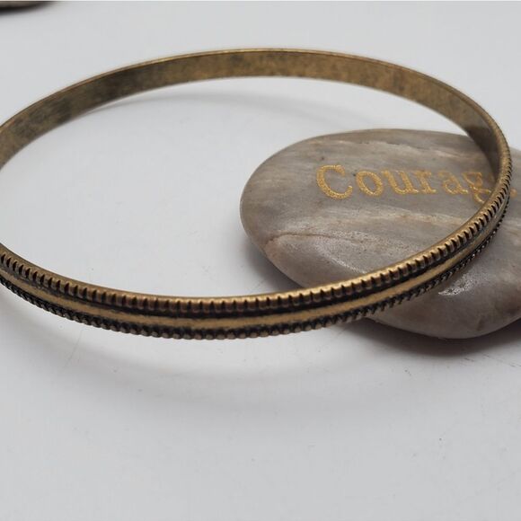Sculpted bronze bracelet bangle‎ - Picture 1 of 2